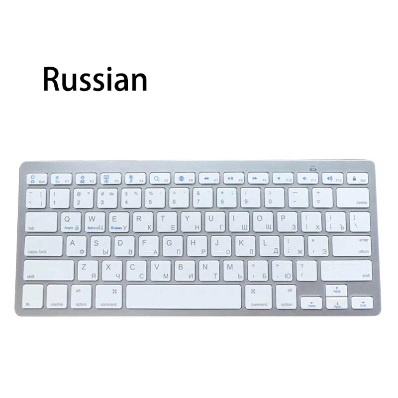 N/Spanish/Korean Bluetooth Wireless Keyboard For Tablet/Laptop/Smartphone Q1JC