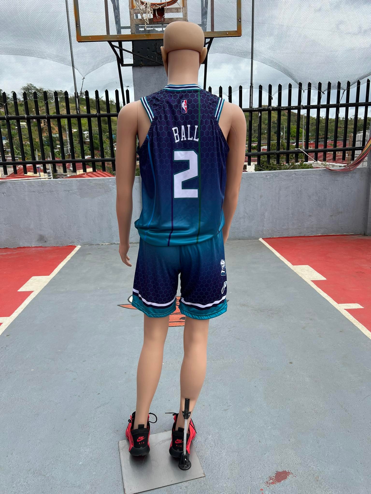 NEW 2022 KIDS TERNO HORNETS 02 LAMELO BALL JERSEY FREE CUSTOMIZE OF NAME  AND NUMBER ONLY full sublimation high quality fabrics basketball jersey/  trending jersey/ kids terno jersey
