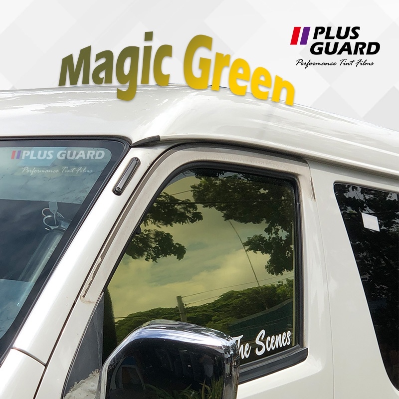 Magic GREEN Car Tint Films/ UV heat rejection Window films added style