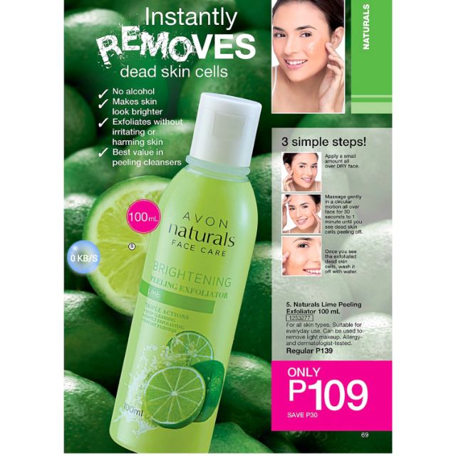 avon natural face wash