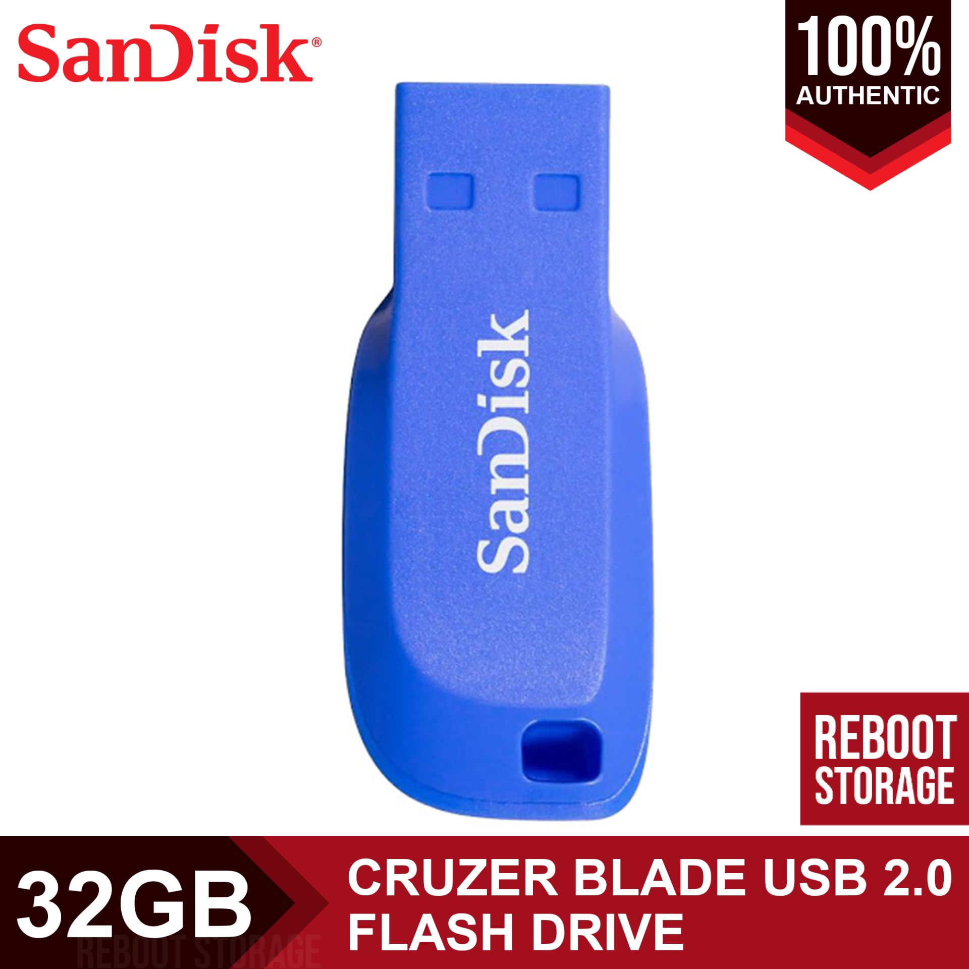 PENDRIVE SANDISK CRUZER BLADE 32GB 2.0 ELECTRIC BLUE