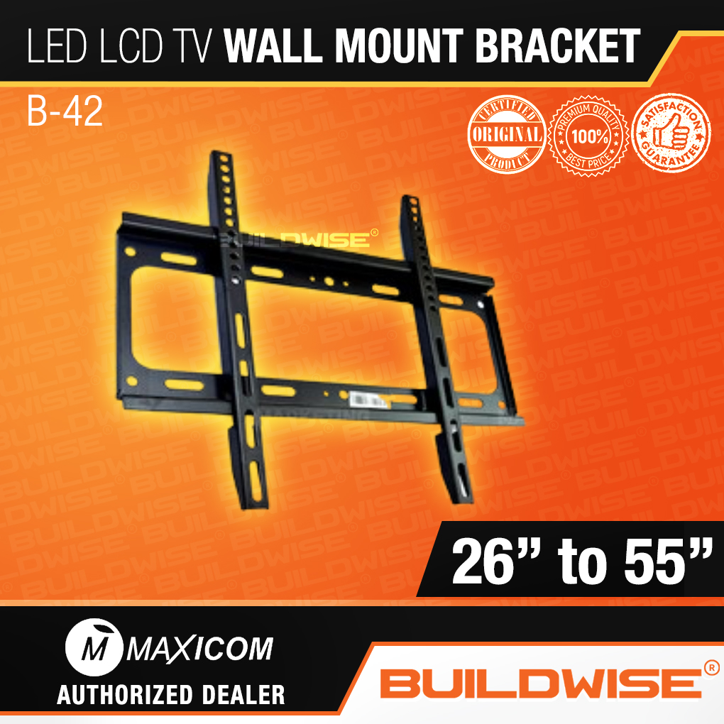 Max Icon 26 55 LED LCD TV Wall Mount Bracket B42 「BUILDWISE