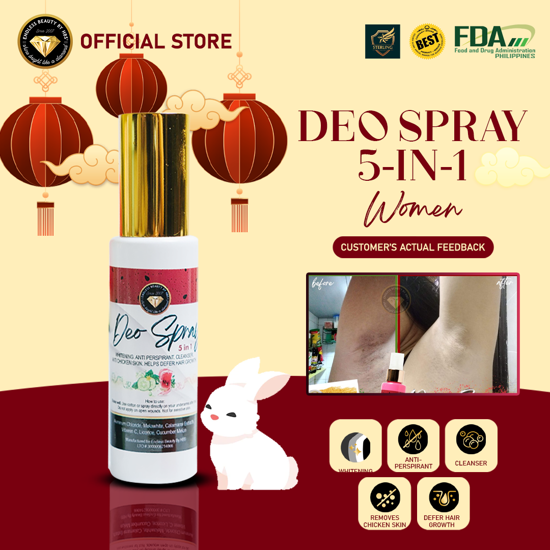 WITH FREEBIE! Endless Beauty Deo whitening Spray natural organic