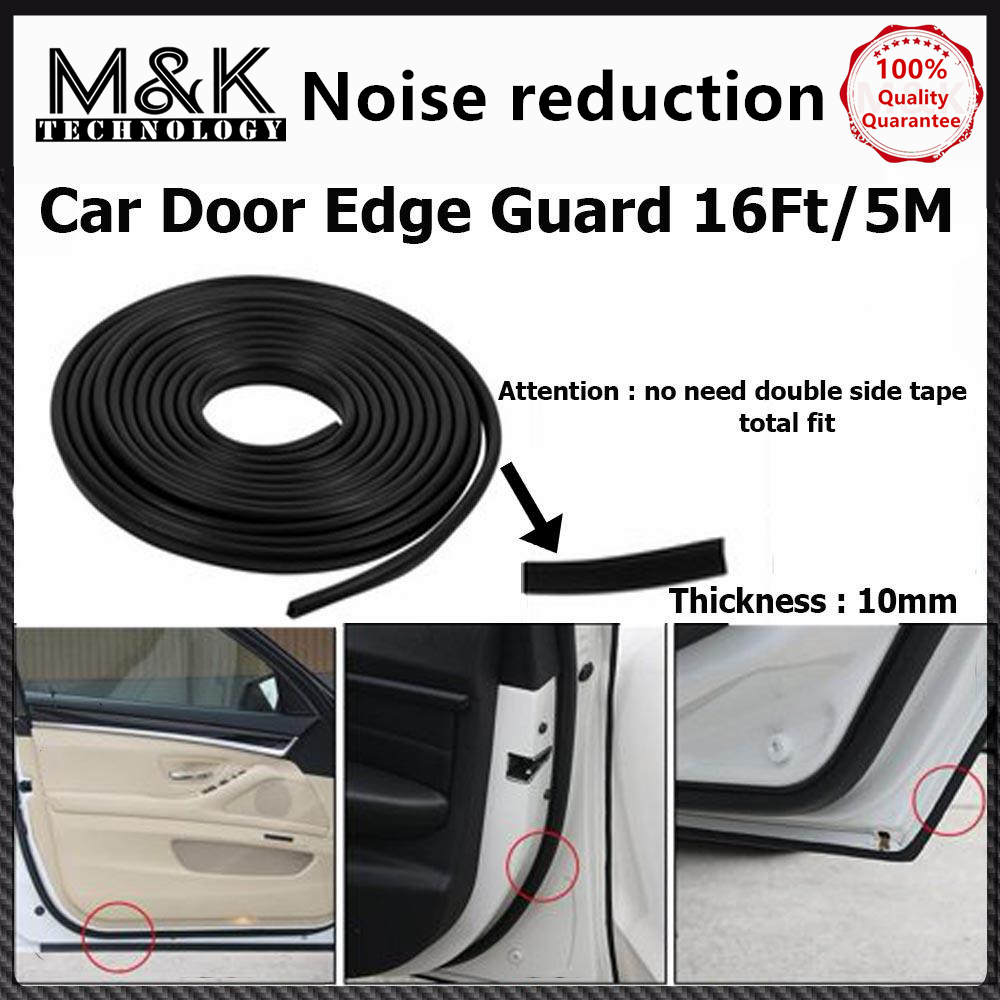 5M Auto Car Door Side Edge Bumper Guard Rubber Protector Anti Collision Strip 