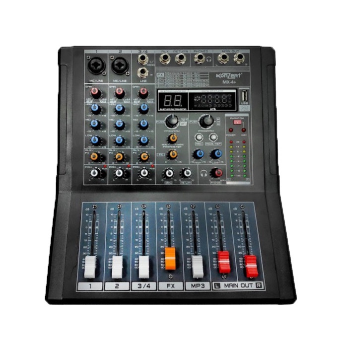 Original Konzert Professional Mixer 4 Channel MX-4+ l MX4+ l MX 4 ...