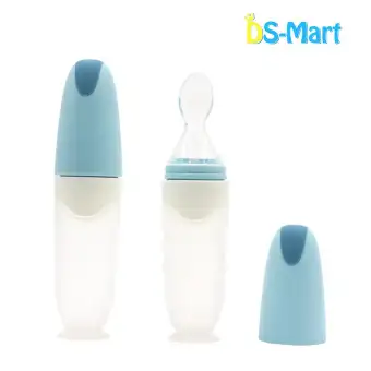 Ds Mart Baby Squeeze Feeding Spoon Food Squeeze Feeder With