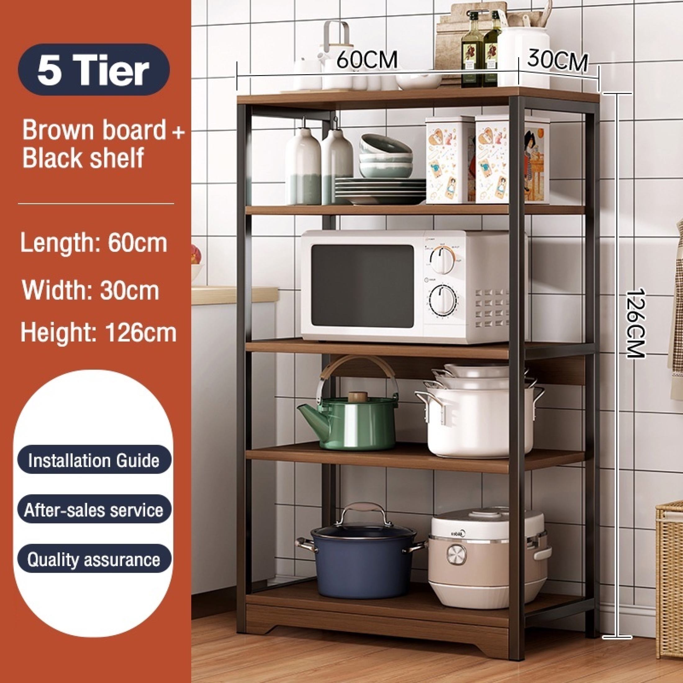 【Get 250 Shipping Discount】Kitchen storage rack floor multilayer shelf