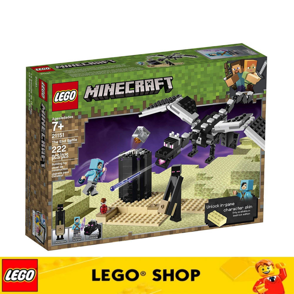 100% Original】 LEGO Minecraft The End Battle 21151 Ender Dragon - Main Image