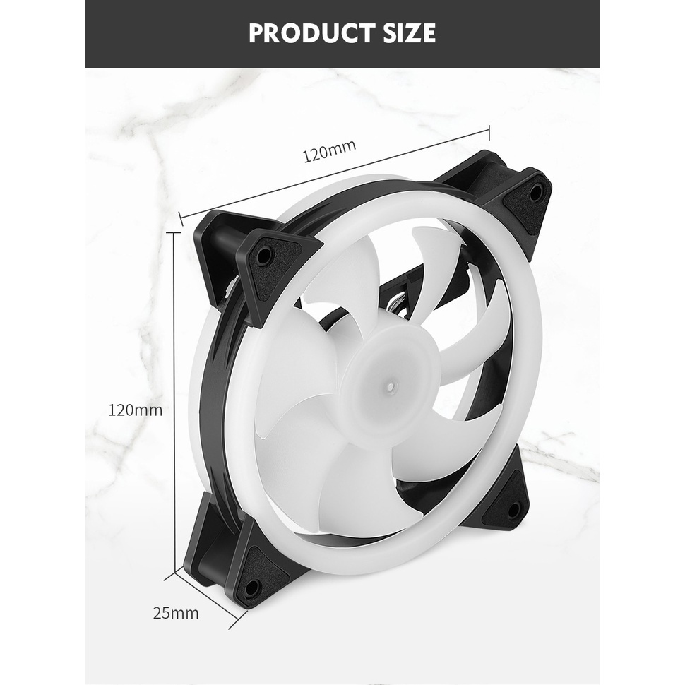 good INPLAY M10 Rainbow 120mm Fan RGB FAN COOLING FAN CASE FAN Chassis