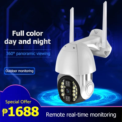 IP camera Wireless camera Smart home WIFI IP camera TV camera Web camera CCTV camera Home security surveillance camera 1080P HD night vision Motion Detection Alarm push WiFi connection Two-way voice Double light source day and night full color Waterproof