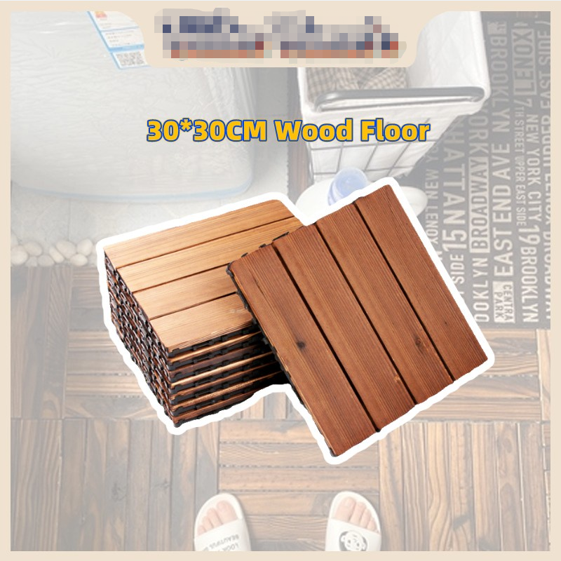 30*30*2.4CM Outdoor Decking Tiles Interlocking Deck Tiles Garden Decking Tiles Wooden Deck Tiles