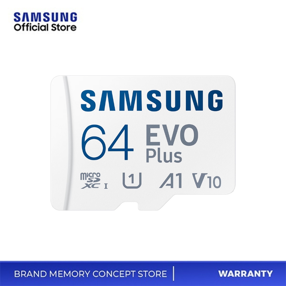 Samsung 64GB, Micro SD Evo Plus V10 NAND Class 10 W/Adapter (MB-MC64SA ...