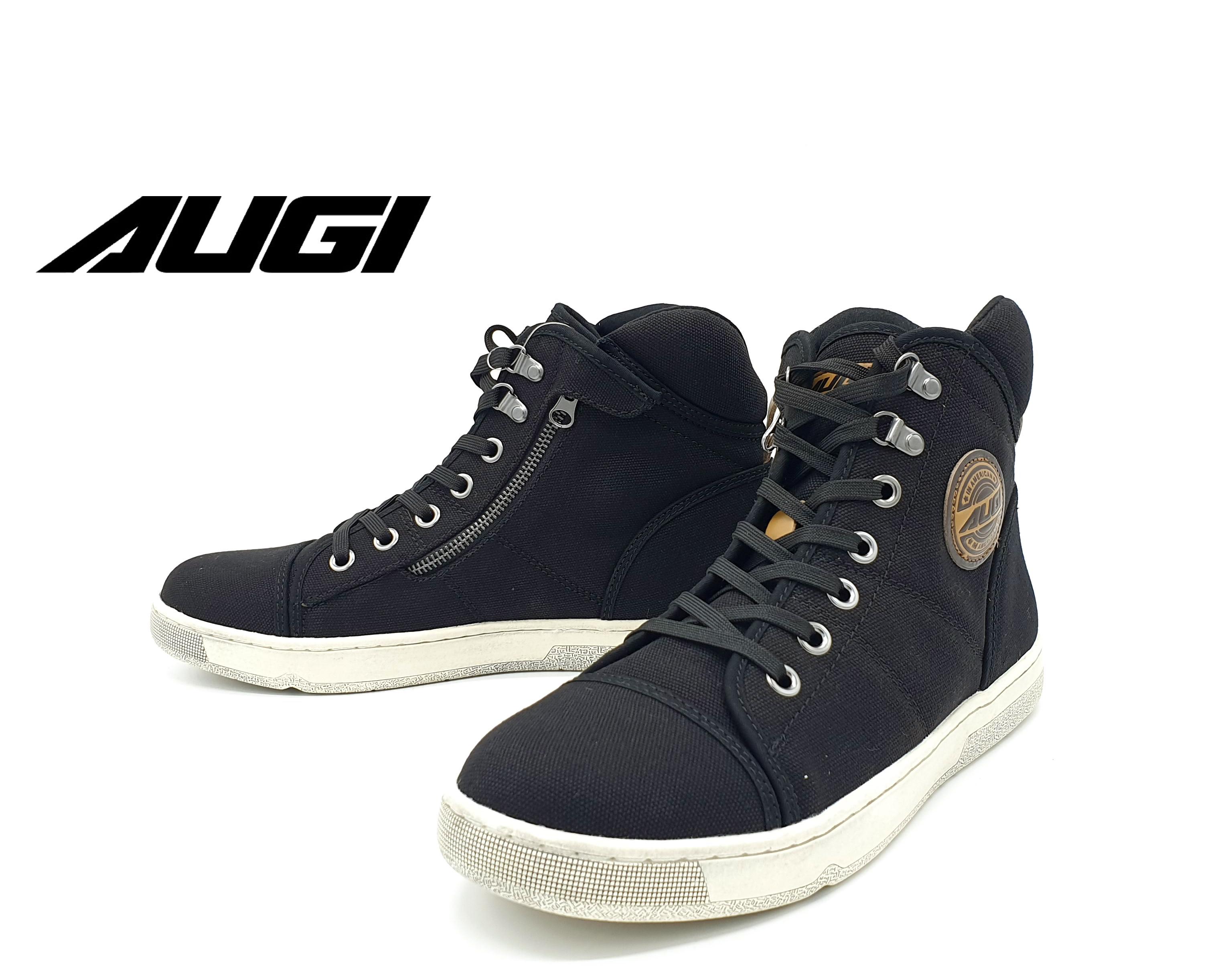 Riding Shoes Augi Riding Boots AUGI Urban Racing Boots AU-5 Black