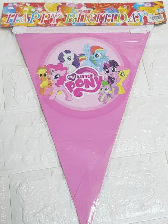 Little Pony Party Flag Banners Banderitas Lazada Ph