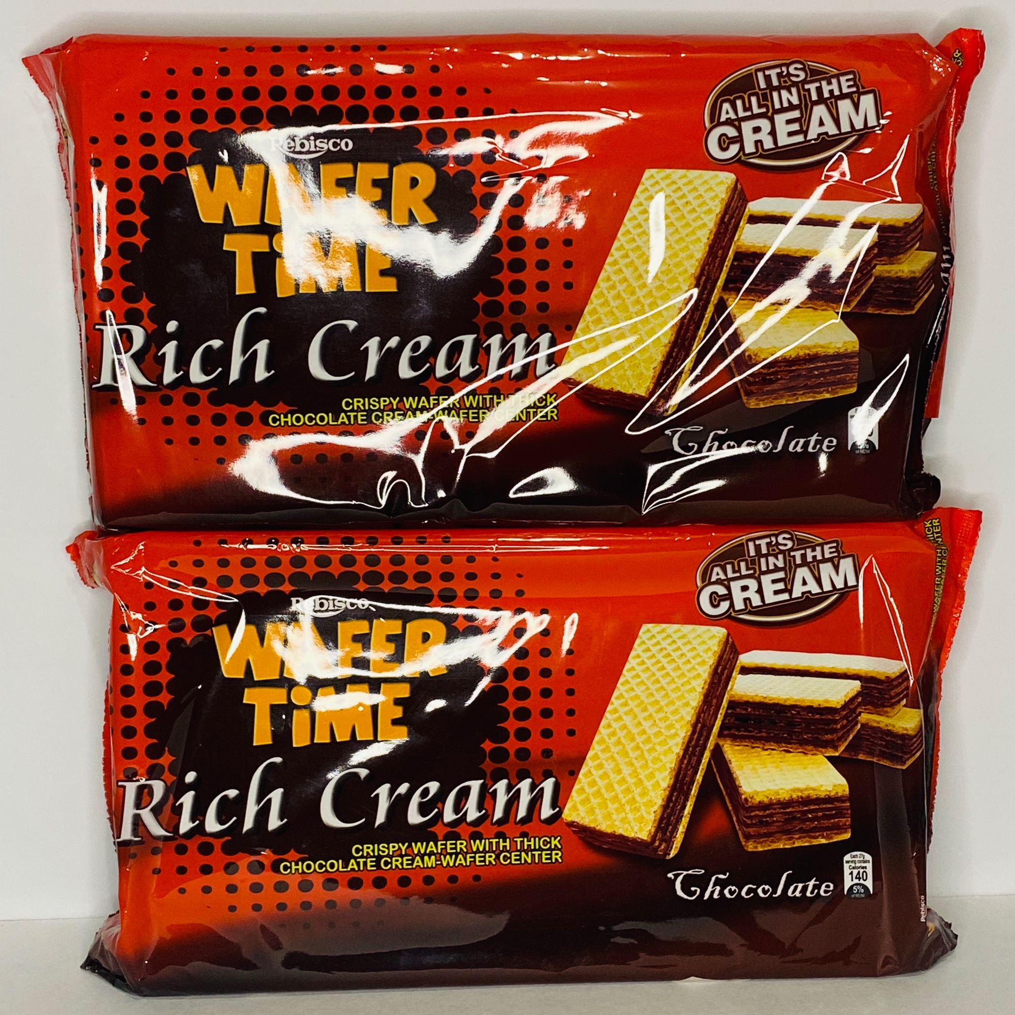 Rebisco Wafer Time Rich Cream Chocolate Wafers 27g X 10s