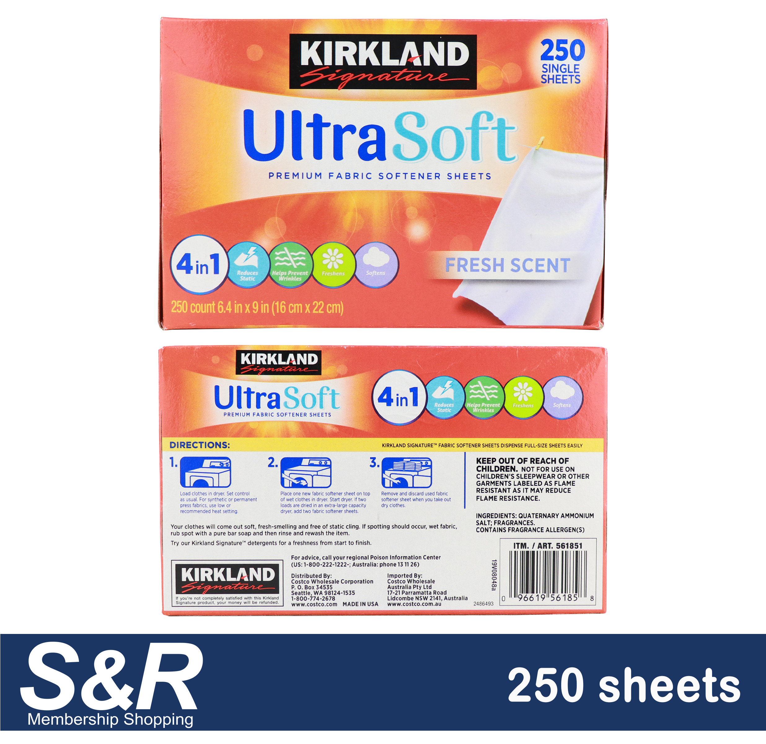 On Sale Kirkland Signature UltraSoft Premium Fabric Softener Sheets