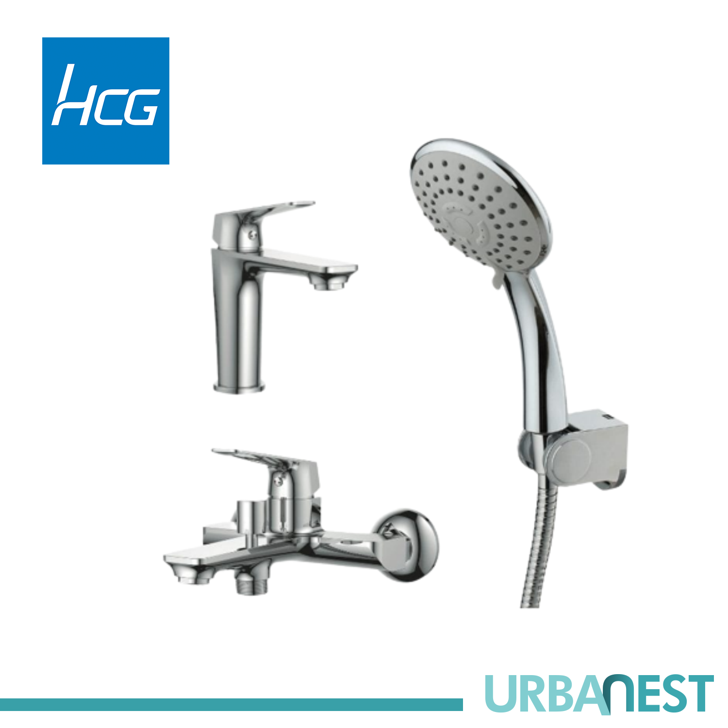 HCG Faucet MARSH OEC2381 NC shower Combo. Leadfree Certificated