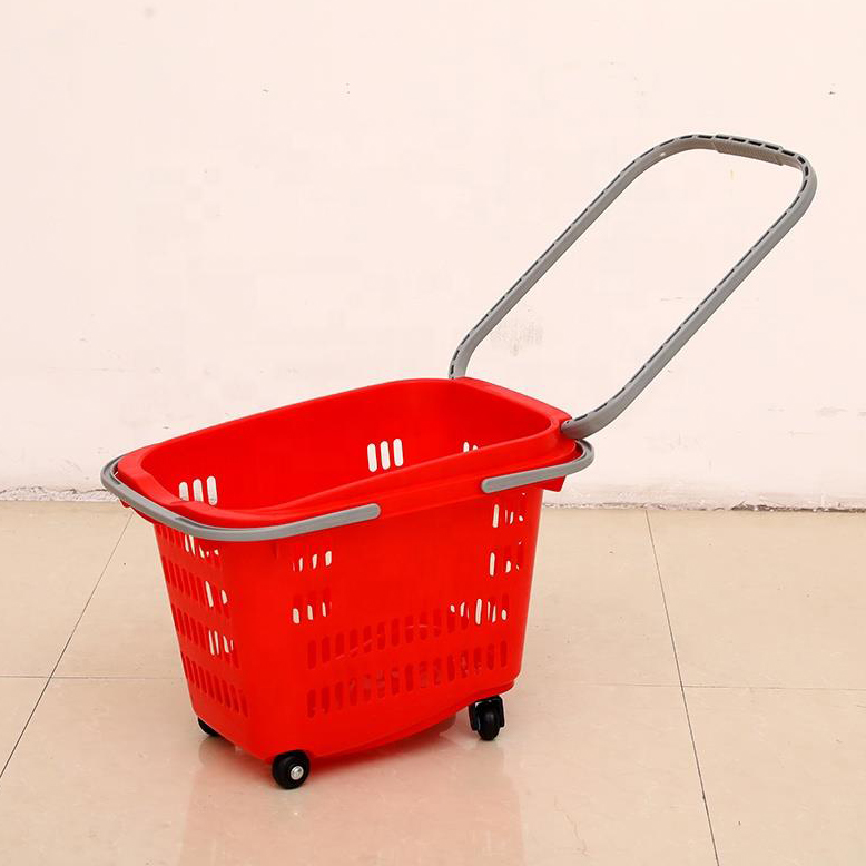Grocery Basket with Wheels Grey Handle (Package of 5 Pieces) Lazada PH