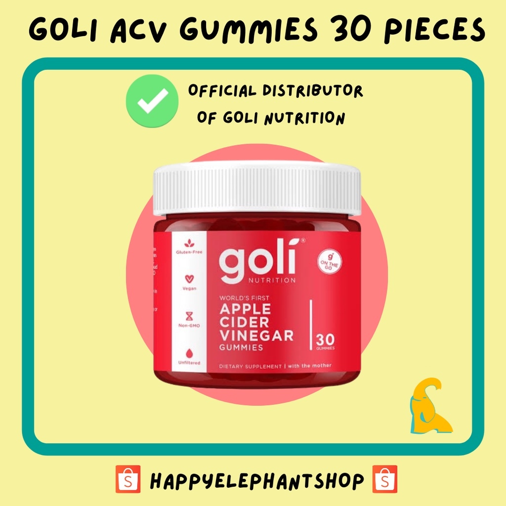 xianfu18 Goli Apple Cider Vinegar ACV Red Gummies (60pcs/bottle