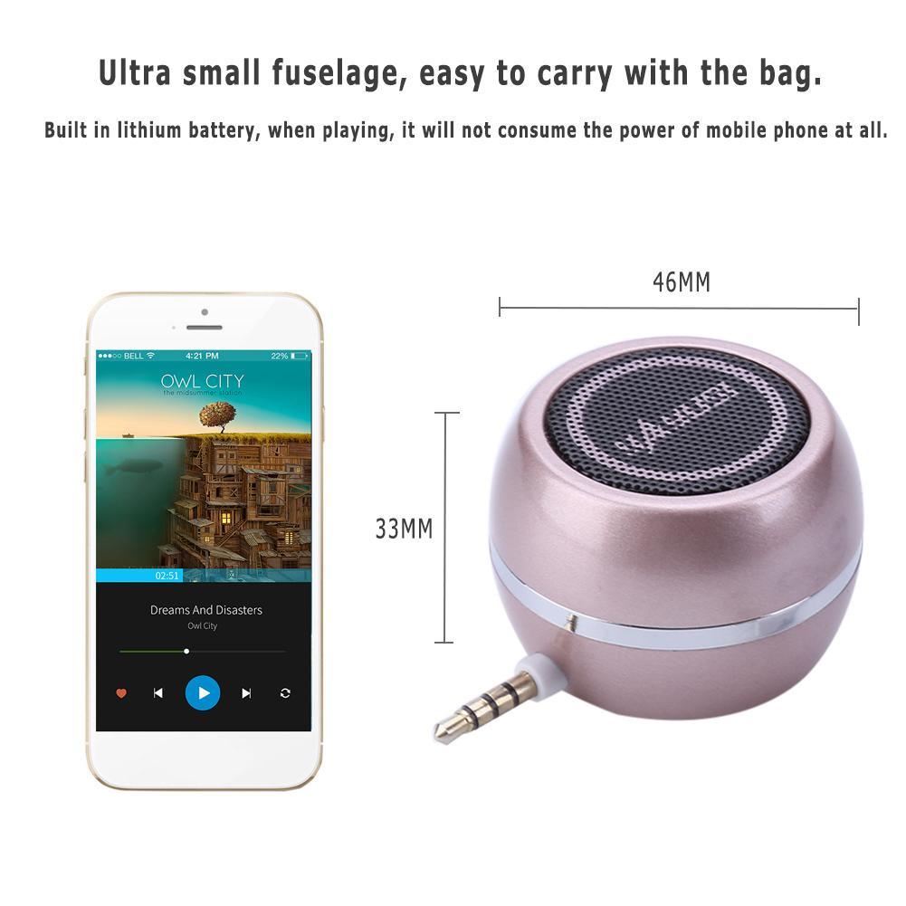 CC A5 Mini Speaker 3.5mm Jack AUX Stereo Music Audio Player for Phone Notebook