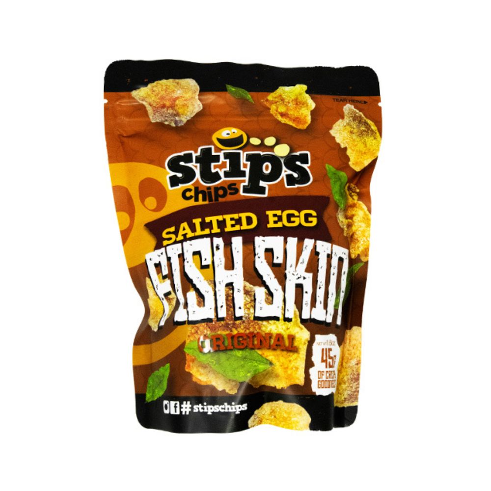 Stips Chips Salted Egg Fish Skin Original 45g Lazada PH