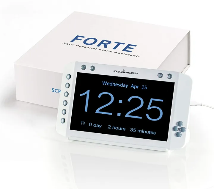 Screaming Meanie Forte Alarm Clock, Extra Large Display Alarm Clock