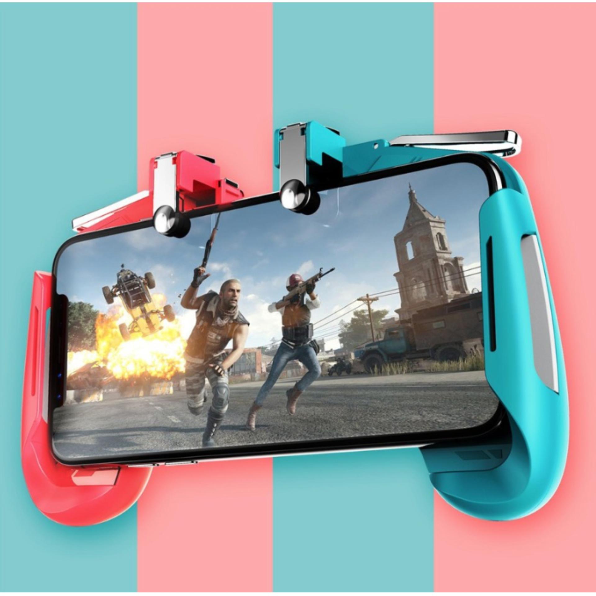 Professional AK16+ Shooter Trigger Gamepad Smartphone l1r1 Gamepad Portable Telescopic 2 in 1 Mobile Game Controller Shooter Trigger Video Game Game Handle