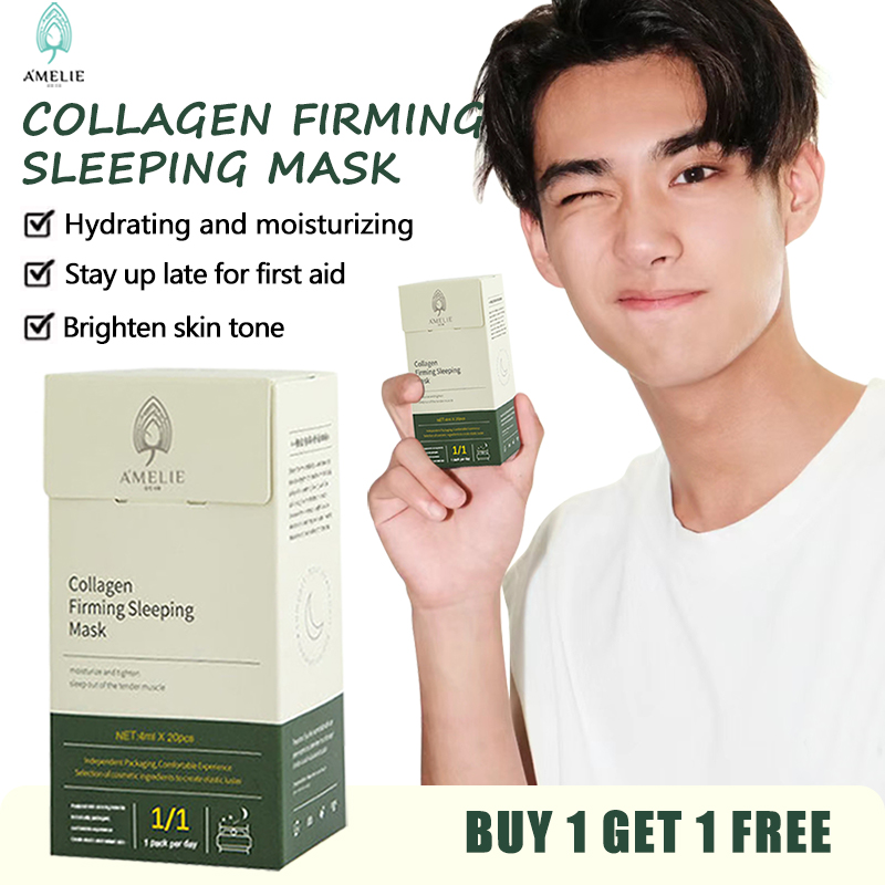 【English Version】AMELIE Collagen Firming Sleeping Mask Original 20Pcs/Box Jelly Sleeping Mask