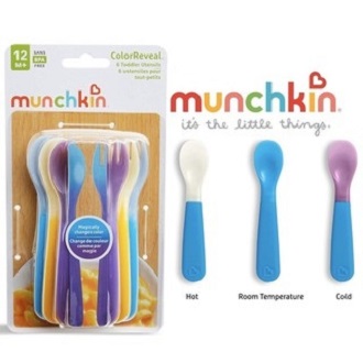 Munchkin Color Reveal Utensils, Toddler, 12 M+ - 6 utensils