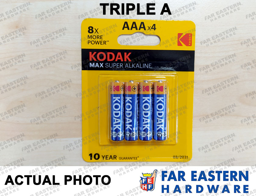 KODAK AA AAA Alkaline Battery Batteries 4pcs Double A Triple A