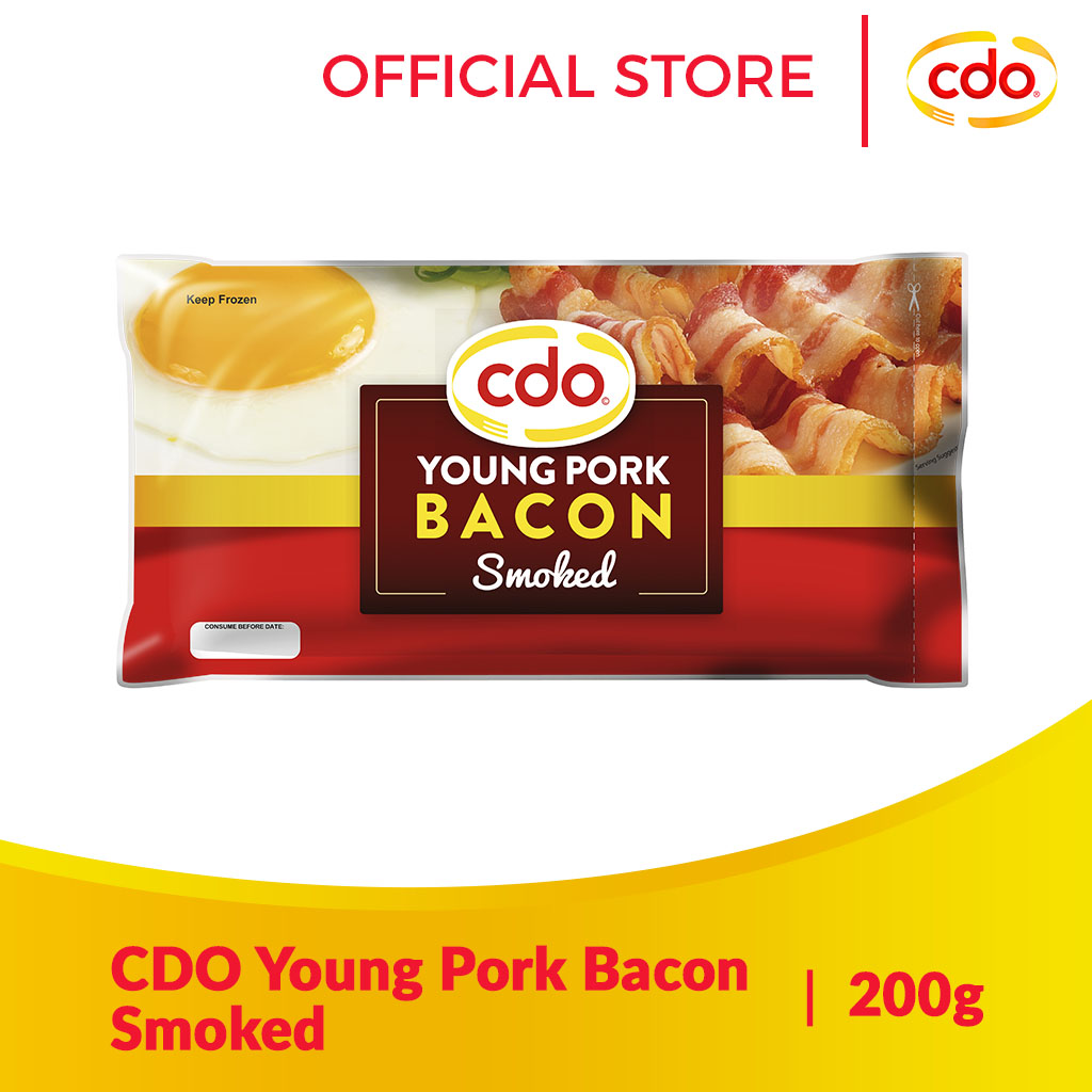 CDO Young Pork Bacon Smoked 200g Lazada PH
