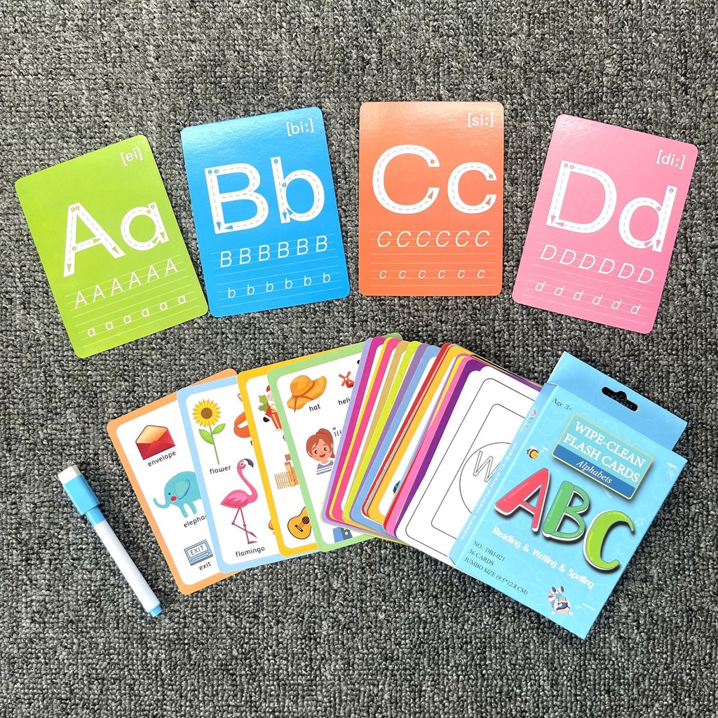 Preschool Learn Flash Cards English Word Cards Educational Learning