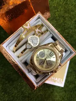 michael kors watch and bangle set