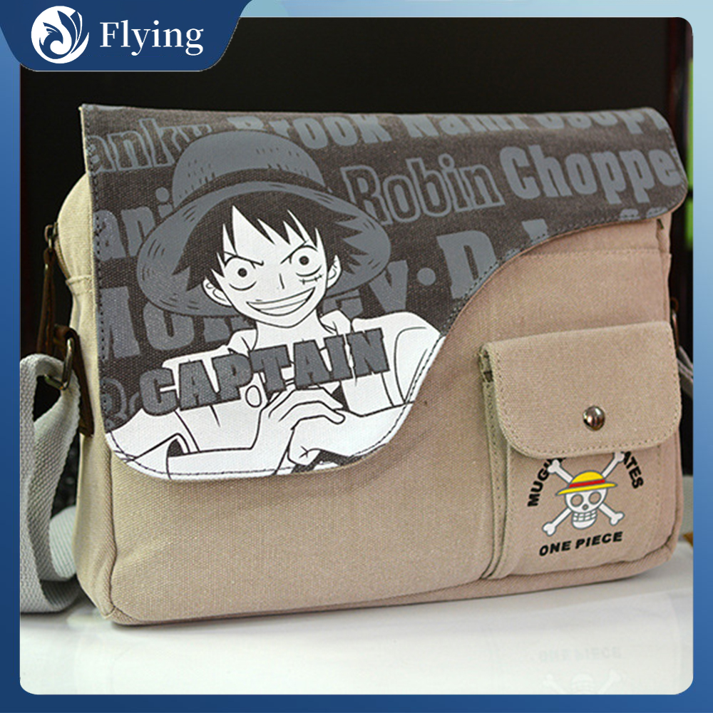 Japan Anime Straw Hat Law Canvas Boys Girls Shoulder Bag Crossbody Bags  Schoolbags Messenger Bag Monkey D Luffy | Lazada PH