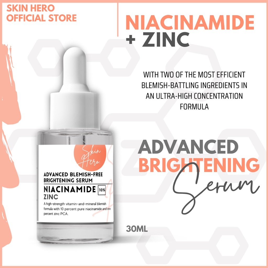 Skin Hero 10% Niacinamide + 1% Zinc Advanced Anti-Blemish Serum - 30 ML 