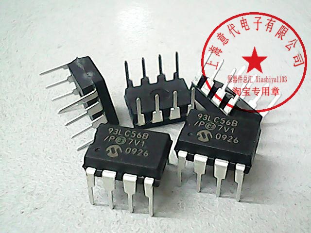 5pcs 93lc56b/p dip-8