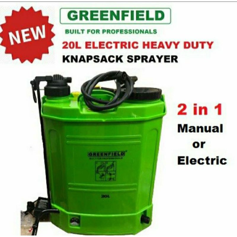 Greenfield Electric Knapsack Disinfectant And Agricultural Sprayer 20l Tungho Sprayer Lazada Ph 9176