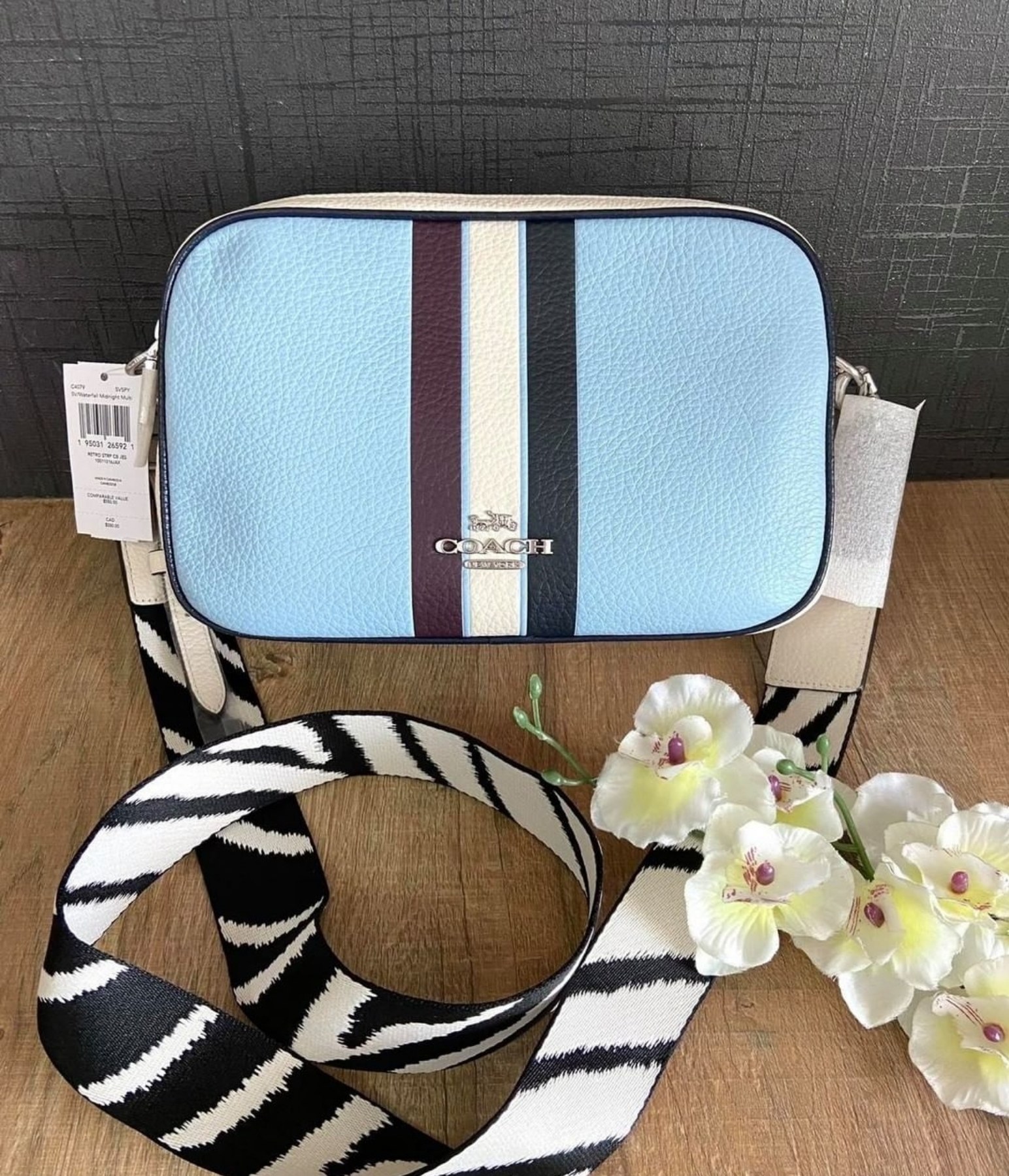Coach, Bags, Coach Jes Crossbody In Colorblock With Stripe