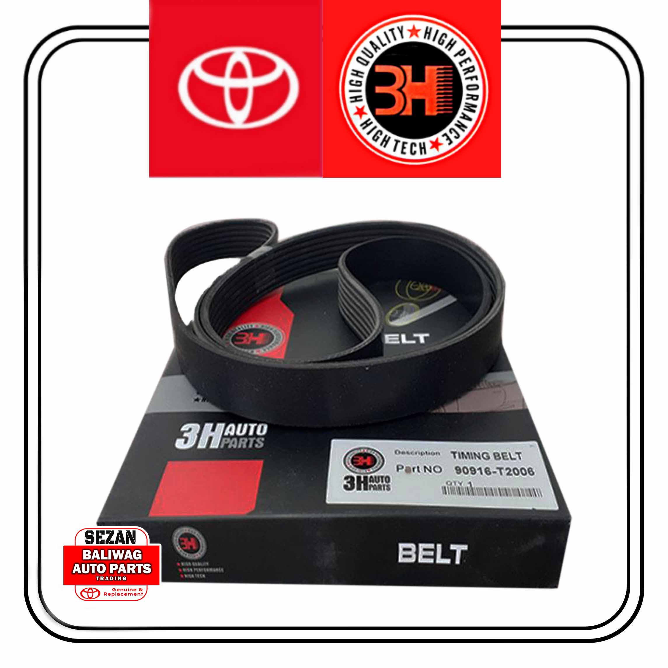 3H DRIVE BELT FAN BELT ALTERNATOR BELT INNOVA FORTUNER HILUX 20122015