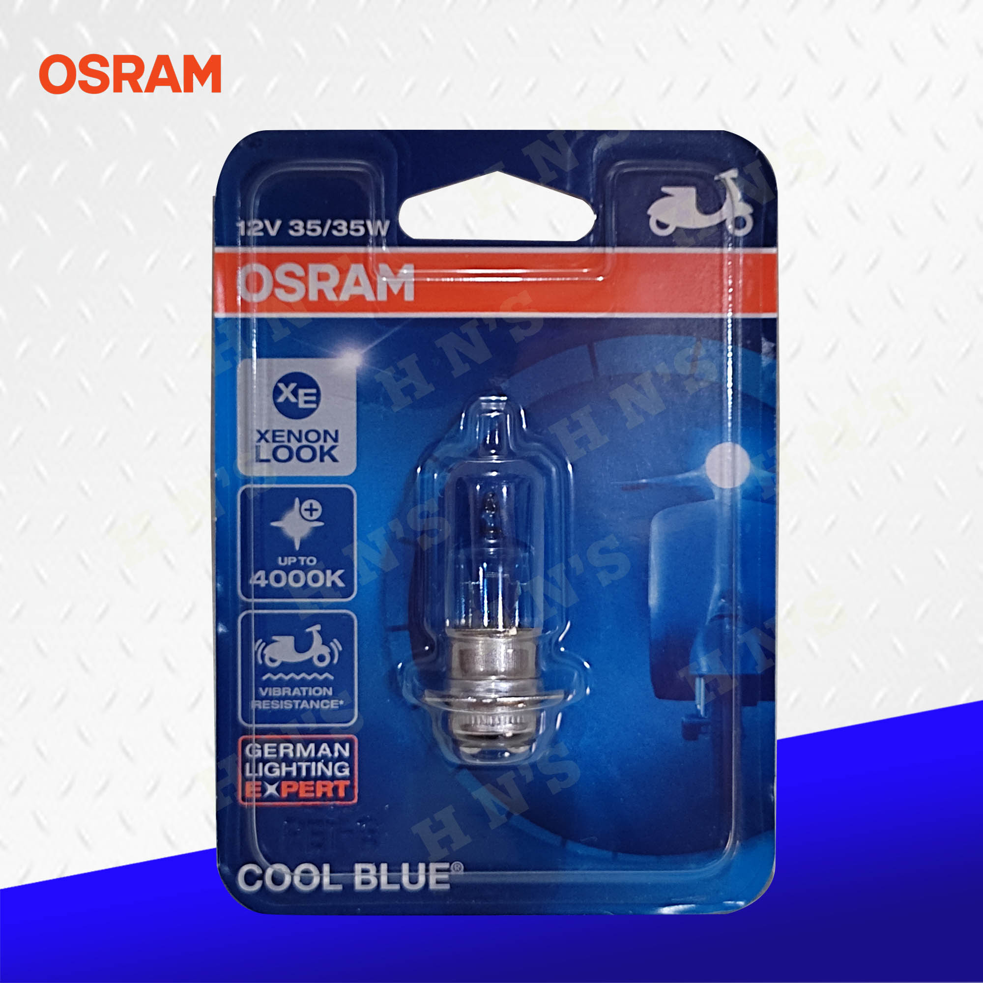Osram M5 12v 35/35w P15d-25-1 Motorcycle Lamps 4000k Cool White