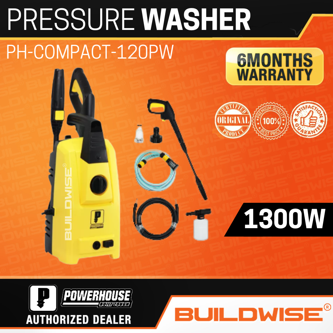 Powerhouse Pressure Washer Compact Series 1,300W 120BAR