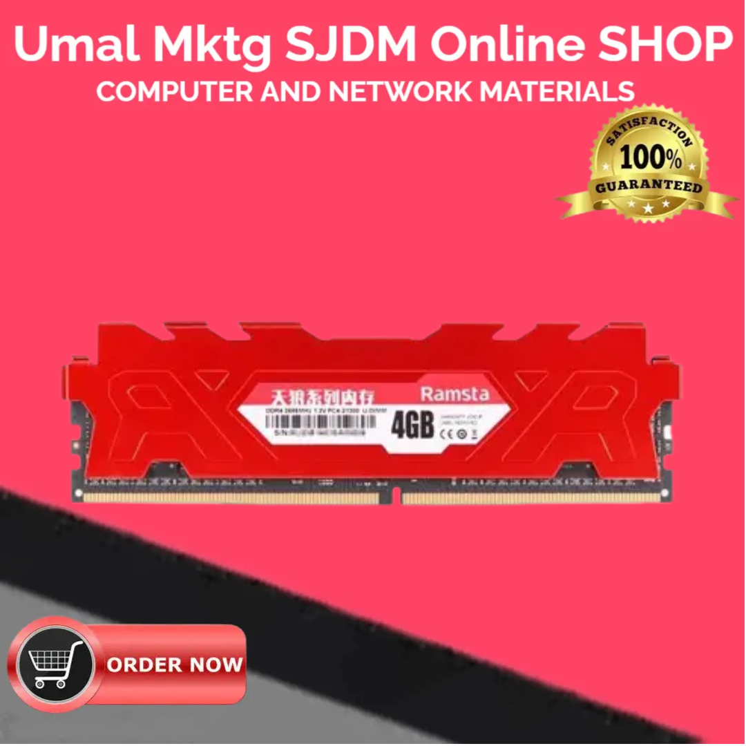 RAMSTA Desktop Memory DDR4 4GB 8GB RAM 2666MHz Auto Compatible