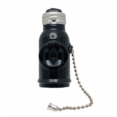 VKS Pull Chain Light Bulb Socket with 2 Flat Pin Outlets Lazada PH