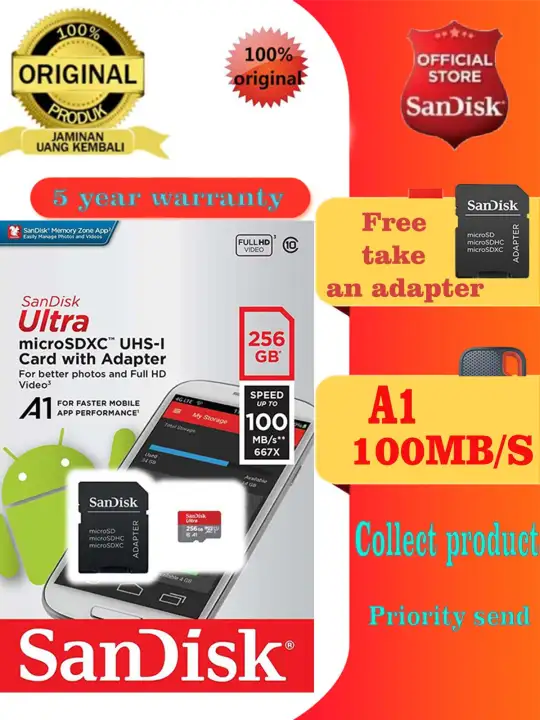 Ssndisk 256g Micro Sd Card 256gb Bmicrosd Tf Card 256gb A1 Memory