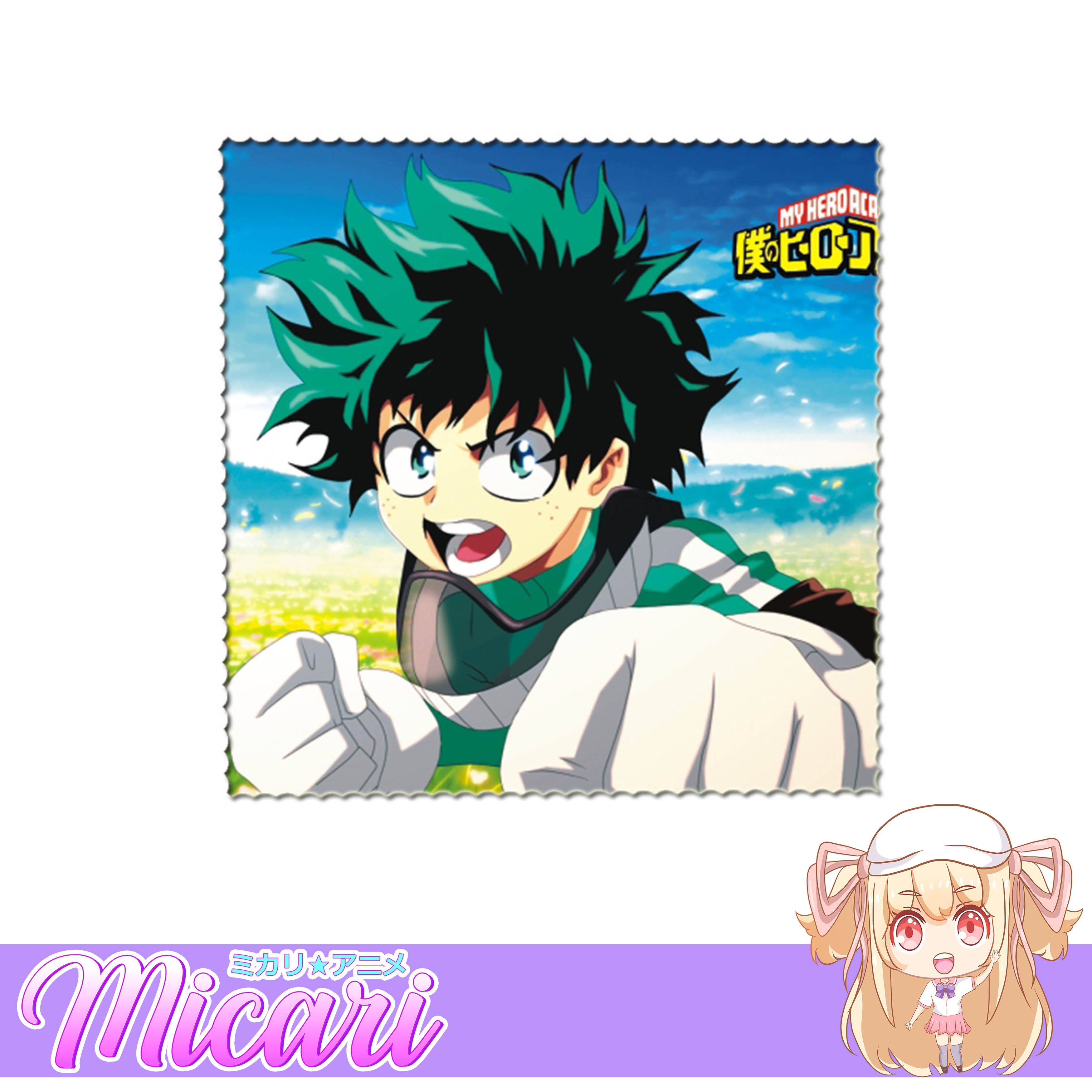 KaiWenLi My Hero Academia Series/A Variety of Picture Color Matching/Cartoon Glasses Cleaning Cloth/Microfiber/Clean Up Mobile Phone Color : 1 Computer Screen/Suitable for Anime Lovers 