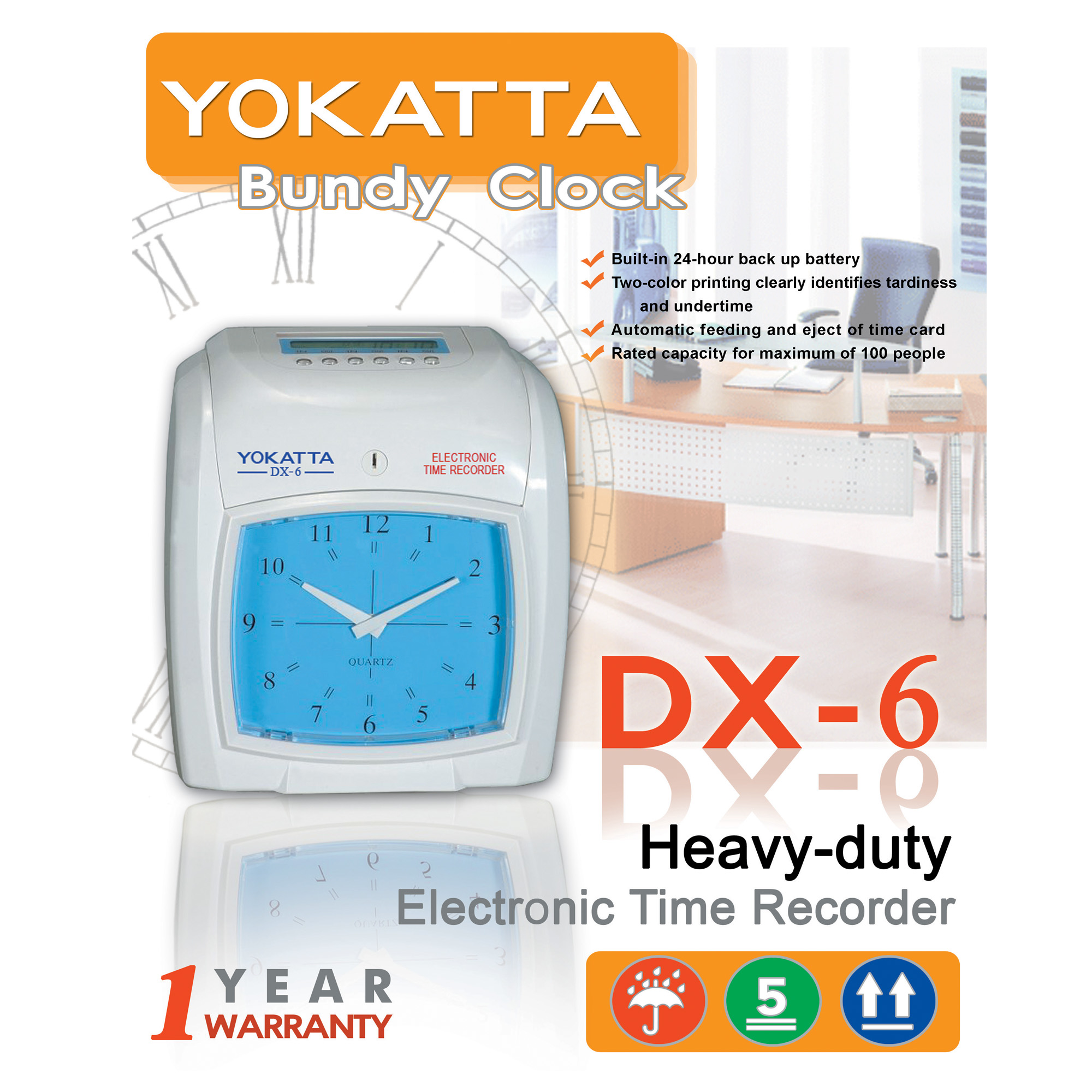 Yokatta bundy clock, heavy duty brand new bundy clock, time keeping