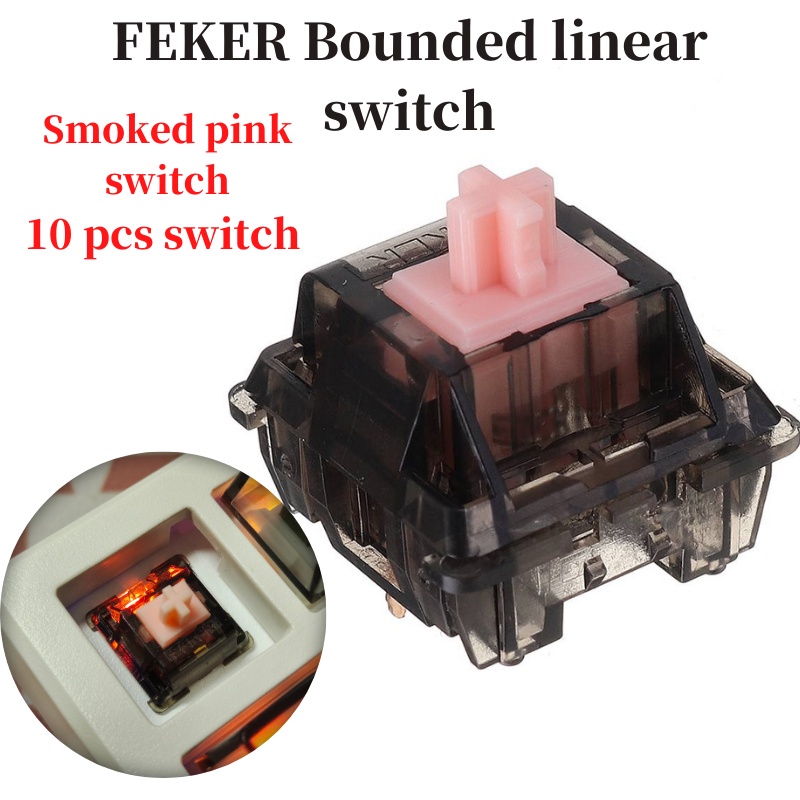 Fast Shipping FEKER Piece Smoked Cherry MX Mechanical Switch Keyboard