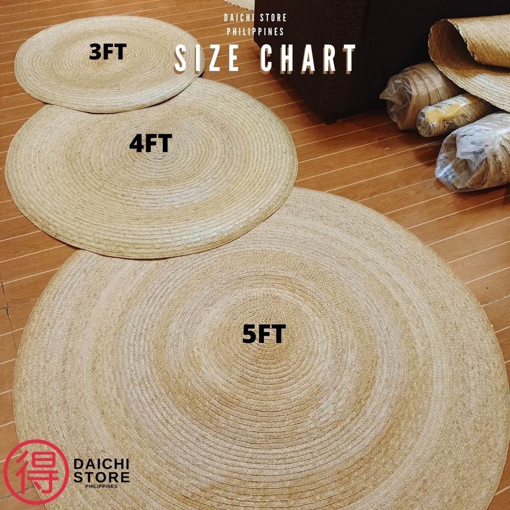 【LazM】 [EXPORT QUALITY] Buri Mat/Carpet 5ft 4ft 3ft Proud Product of the Philippines Lazada PH