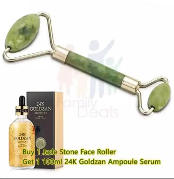 Best Authentic 24k Goldzan Ampoule Serum Jade Roller Lazada Ph