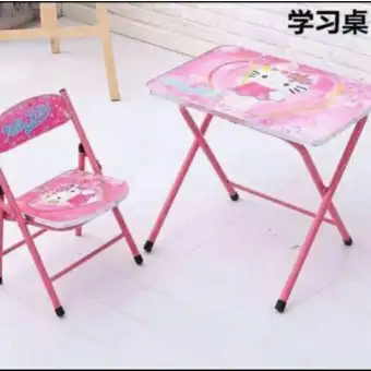 Kids Folding Study Table With Chair